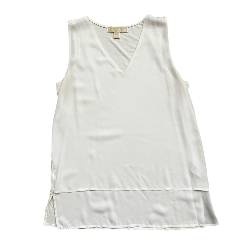 White Sleeveless Top